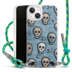 New Carry Case Transparent Stoff sparkling-neon/silber