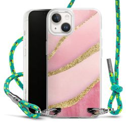 New Carry Case Transparent Stoff sparkling-neon/silber