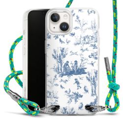 New Carry Case Transparent Stoff sparkling-neon/silber