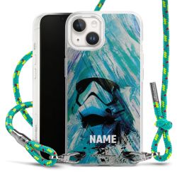 New Carry Case Transparent Stoff sparkling-neon/silber