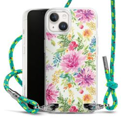 New Carry Case Transparent Stoff sparkling-neon/silber