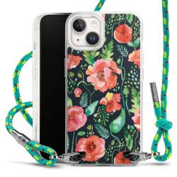 New Carry Case Transparent Stoff sparkling-neon/silber