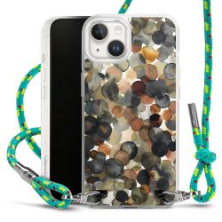 New Carry Case Transparent Stoff sparkling-neon/silber