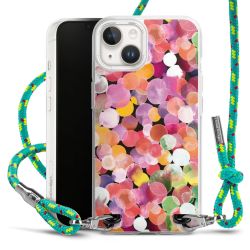 New Carry Case Transparent Stoff sparkling-neon/silber