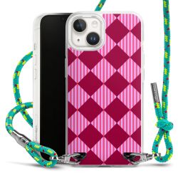 New Carry Case Transparent Stoff sparkling-neon/silber