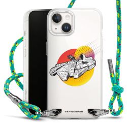 New Carry Case Transparent Stoff sparkling-neon/silber