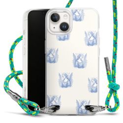 New Carry Case Transparent Stoff sparkling-neon/silber