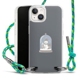 New Carry Case Transparent Stoff sparkling-neon/silber