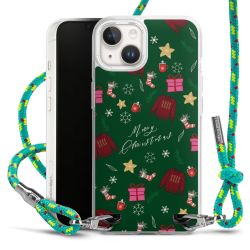 New Carry Case Transparent Stoff sparkling-neon/silber