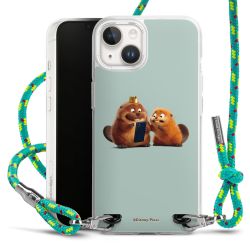 New Carry Case Transparent Stoff sparkling-neon/silber