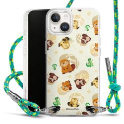 New Carry Case Transparent Stoff sparkling-neon/silber