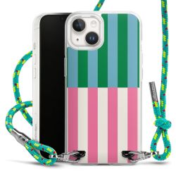 New Carry Case Transparent Stoff sparkling-neon/silber