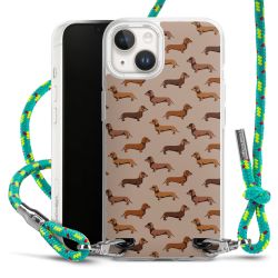 New Carry Case Transparent Stoff sparkling-neon/silber