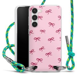 Schleifen Muster Rot Pink