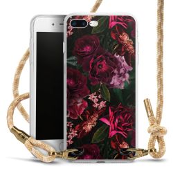 Dunkelrote und rosa Blüten