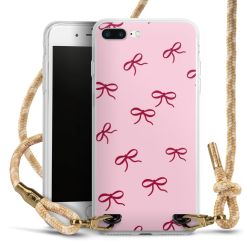 Schleifen Muster Rot Pink