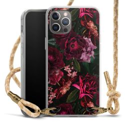 Dunkelrote und rosa Blüten