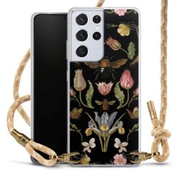 Wildblumen und Biene Schwarz