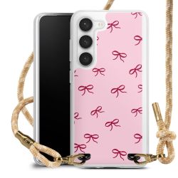 Schleifen Muster Rot Pink