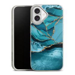 Eisblaue Marmor Landschaft