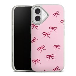 Schleifen Muster Rot Pink