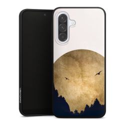 Deux oiseaux et la lune