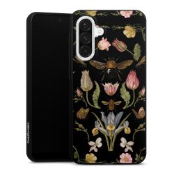 Wildblumen und Biene Schwarz