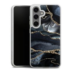 Donker marmer goud Glitterlook