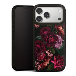 Dunkelrote und rosa Blüten