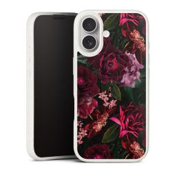 Dunkelrote und rosa Blüten