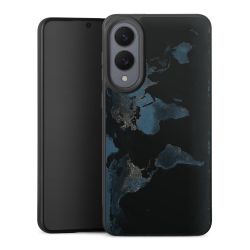 Mappa del mondo con luce notturna