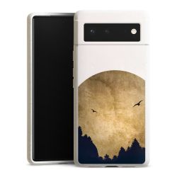 Deux oiseaux et la lune