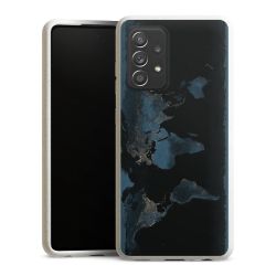 Mappa del mondo con luce notturna