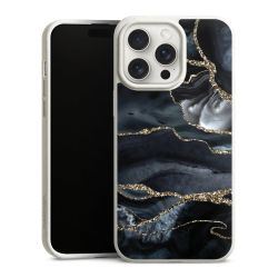 Donker marmer goud Glitterlook