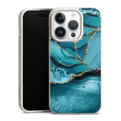 Eisblaue Marmor Landschaft