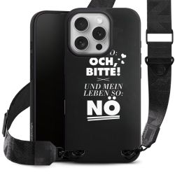 Organic Carry Case mit MagSafe schwarz Gurtband schwarz