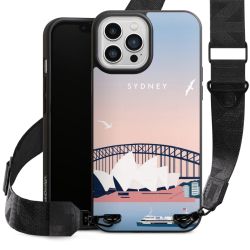 Organic Carry Case mit MagSafe schwarz Gurtband schwarz