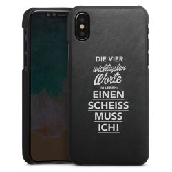 Leder Case schwarz