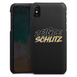 Leder Case schwarz