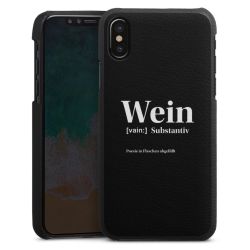 Leder Case schwarz