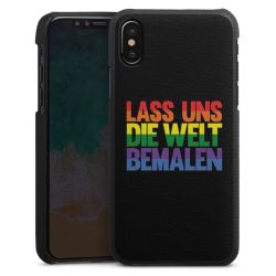 Leder Case schwarz