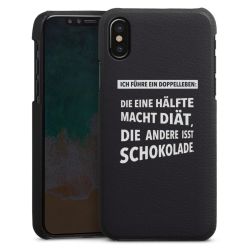 Leder Case schwarz