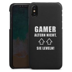 Leder Case schwarz