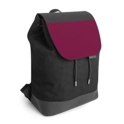 Backpack with flap black