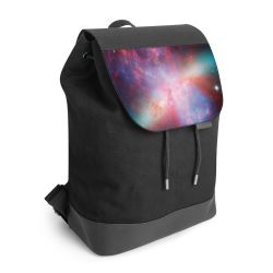 Backpack with flap black