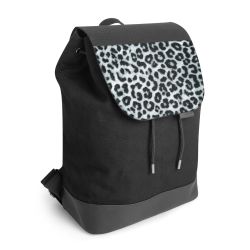 Backpack with flap black