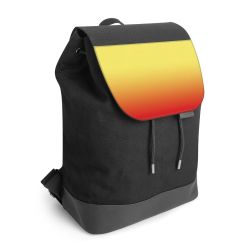 Backpack with flap black