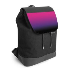 Backpack with flap black