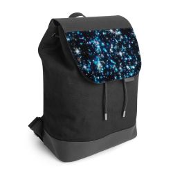 Backpack with flap black