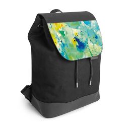 Backpack with flap black